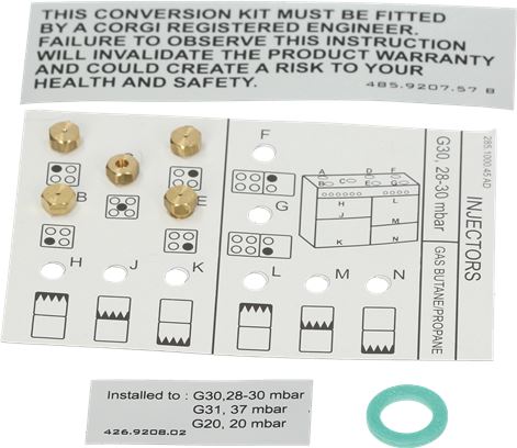 UGELLO GAS BEKO KIT 5 PZ