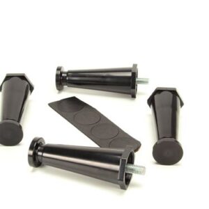 KIT LEG-4.0 ADJ BLK PLSTC FLG