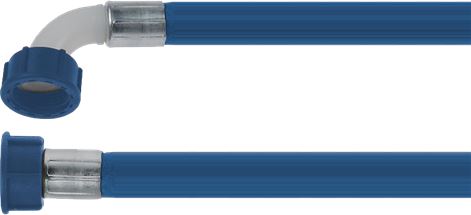 TUBO CARICO CURVO ø 3/4" FF 1500 mm