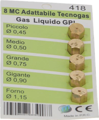 UGELLO TECNOGAS 8MC GPL