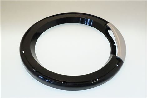 Glass door black + Grip silver