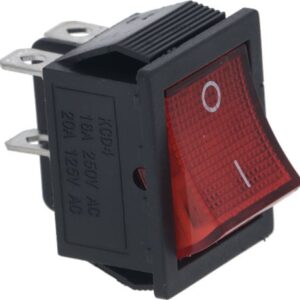 INTERRUTTORE BIPOLARE ROSSO 27.3X24.9