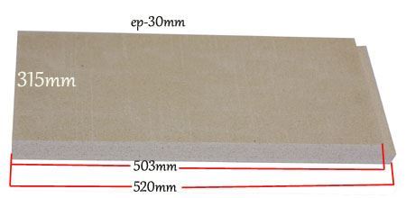 BRIQUE FOND VERMICULITE POELE