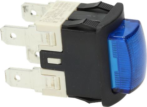 INTERRUTTORE BIPOLARE BLU 16A 250V
