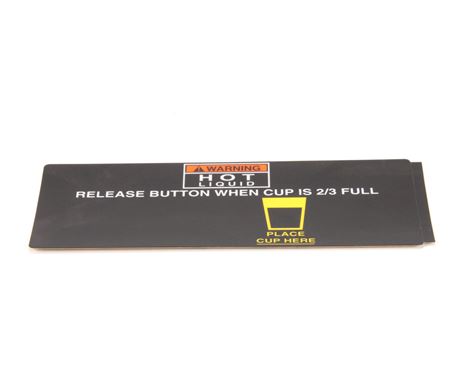 DECAL, CUP PLACEMENT FMD1(ORIG