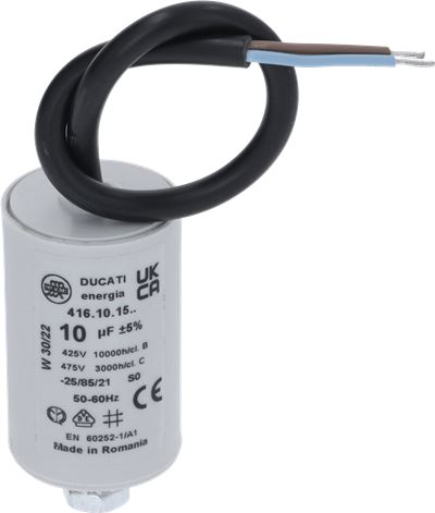 CONDENSATORE CON CAVO BIPOLARE 10 MF