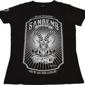 T-SHIRT SANREMO NERA DONNA TG.M