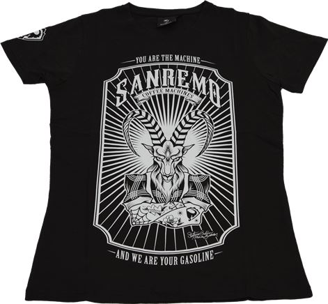 T-SHIRT SANREMO NERA DONNA TG.M