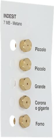 INIETTORI METANO 7MB INDESIT KIT 5 PEZZI
