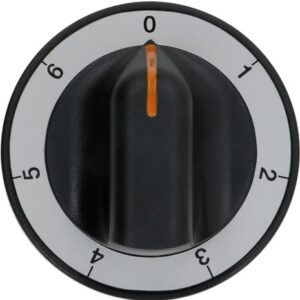 MANOPOLA NERA ø 70 mm 0-1-2-3-4-5-6