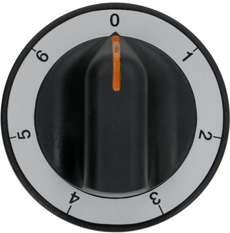 MANOPOLA NERA ø 70 mm 0-1-2-3-4-5-6