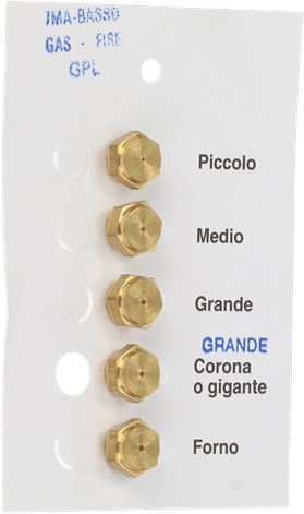 INIETTORI GPL 7MA GAS FIRE KIT 5 PEZZI