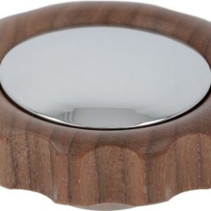 MANOPOLA RUBINETTO ACQUA/VAPORE IN NOCE