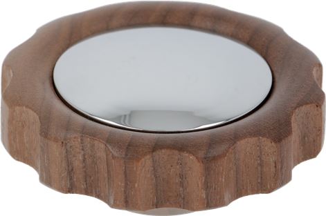 MANOPOLA RUBINETTO ACQUA/VAPORE IN NOCE
