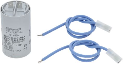 CONDENSATORE DA 10µF CON CAVI