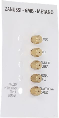 INIETTORI METANO 6MB ZANUSSI KIT 5 PZ