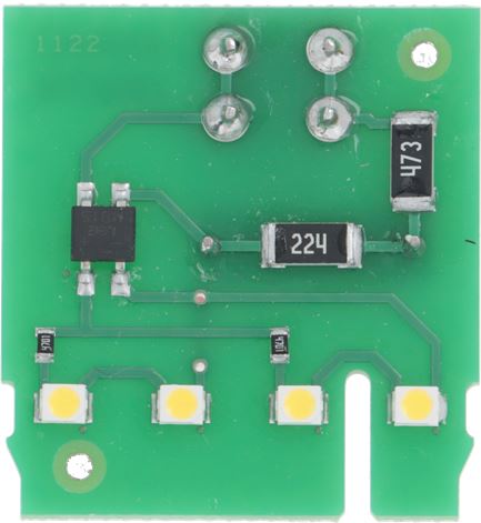 SCHEDA ELETTRONICA CON LED