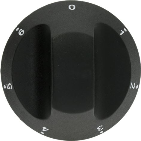 MANOPOLA NERA ø 66 mm 1-2-3-4-5-6