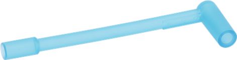 TUBO SILICONE A "L" (LR3003) BLU   EN650