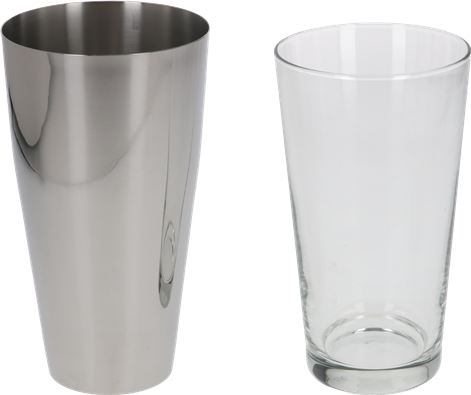 SHAKER ACCIAIO VETRO