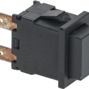 PULSANTE UNIPOLARE NERO 15A 250V