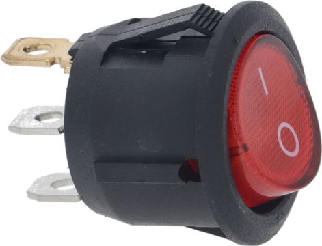INTERRUTTORE ROSSO 3FASTON Ø20mm 250V