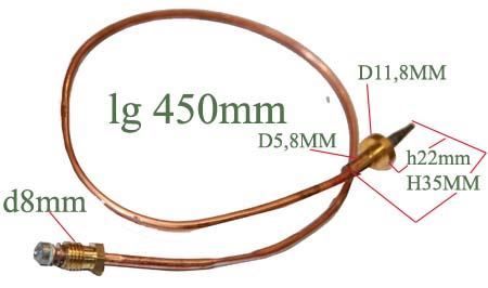 TERMOCOPPIA 450 mm  75X6728