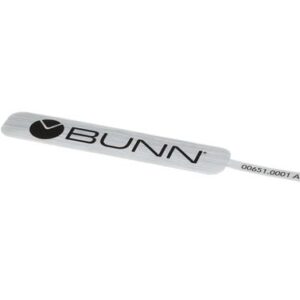 DECAL BUNN-BLACK ON SILVER
