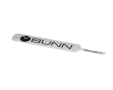 DECAL BUNN-BLACK ON SILVER