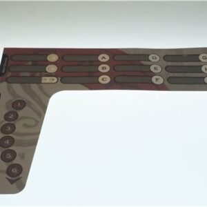 TASTIERA MEMBRANA ROSSO BEIGE
