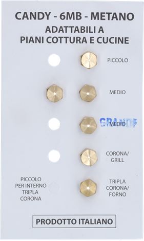 INIETTORI METANO 6MB CANDY KIT 6 PEZZI