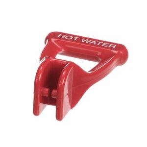 HANDLE FAUCET(RED)-HOT WATER