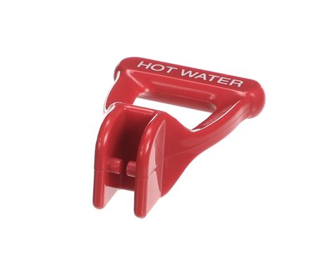 HANDLE FAUCET(RED)-HOT WATER