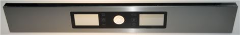 FACADE BANDEAU DE COMMANDE INOX