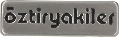 TARGHETTA "OZTIRYAKILER" 90x28 mm