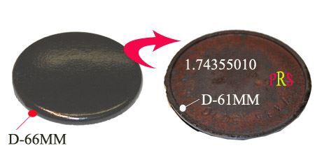 Chapeau de Bruleur  D 65 SEMI RAPIDE
