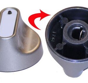 MANOPOLA IG silver/inox