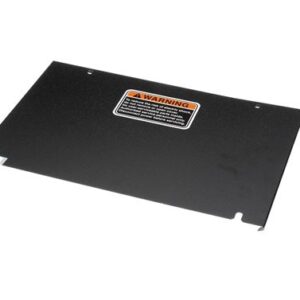 COVER W/DECAL REAR TOP-BLK