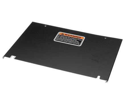 COVER W/DECAL REAR TOP-BLK