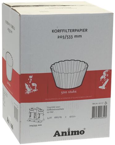 FILTRO CARTA A CESTO ø 203/533 mm 500pz