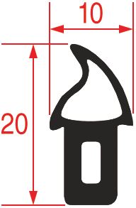 GUARNIZIONE PORTA FORNO 1300 mm