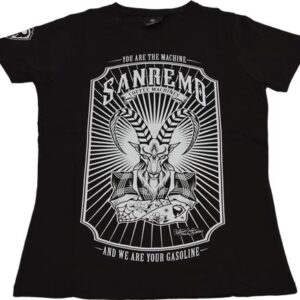 T-SHIRT SANREMO NERA DONNA TG.S