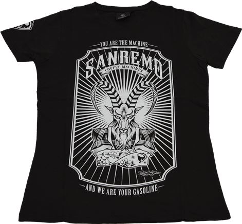T-SHIRT SANREMO NERA DONNA TG.S
