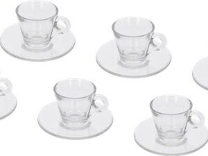 SET 6 TAZZINE CAFFÈ IN VETRO