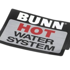 DECAL BUNN HOT WATER