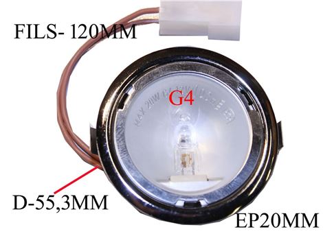ENS. LAMPE HALOGENE COMPLET 20W