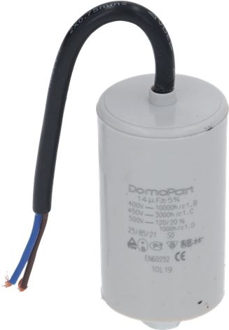 CONDENSATORE C/BIPOLARE 14MF + 15CM