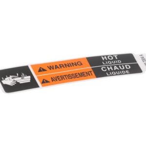 DECAL, WRN-HOT LIQ 15.4RAD ENG/FR