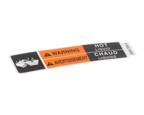 DECAL, WRN-HOT LIQ 15.4RAD ENG/FR