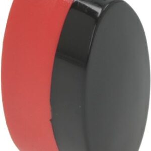 TASTO ELLITTICO 21x11 mm NERO/ARANCIONE